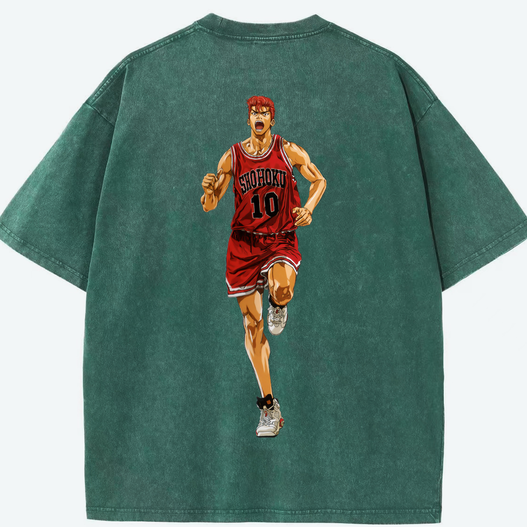 （画像用） SLAM DUNK／スラムダンク 綿100% ヴィンテージ風 半袖Tシャツ（背面プリント）